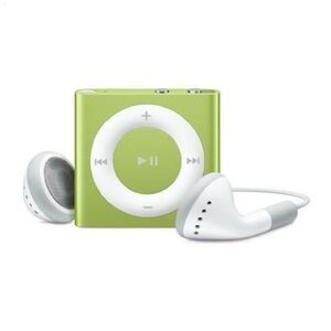 Apple iPod Shuffle 2GB in Green (4th Generation) with USB Cable